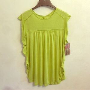 New with tags light lime green dress top